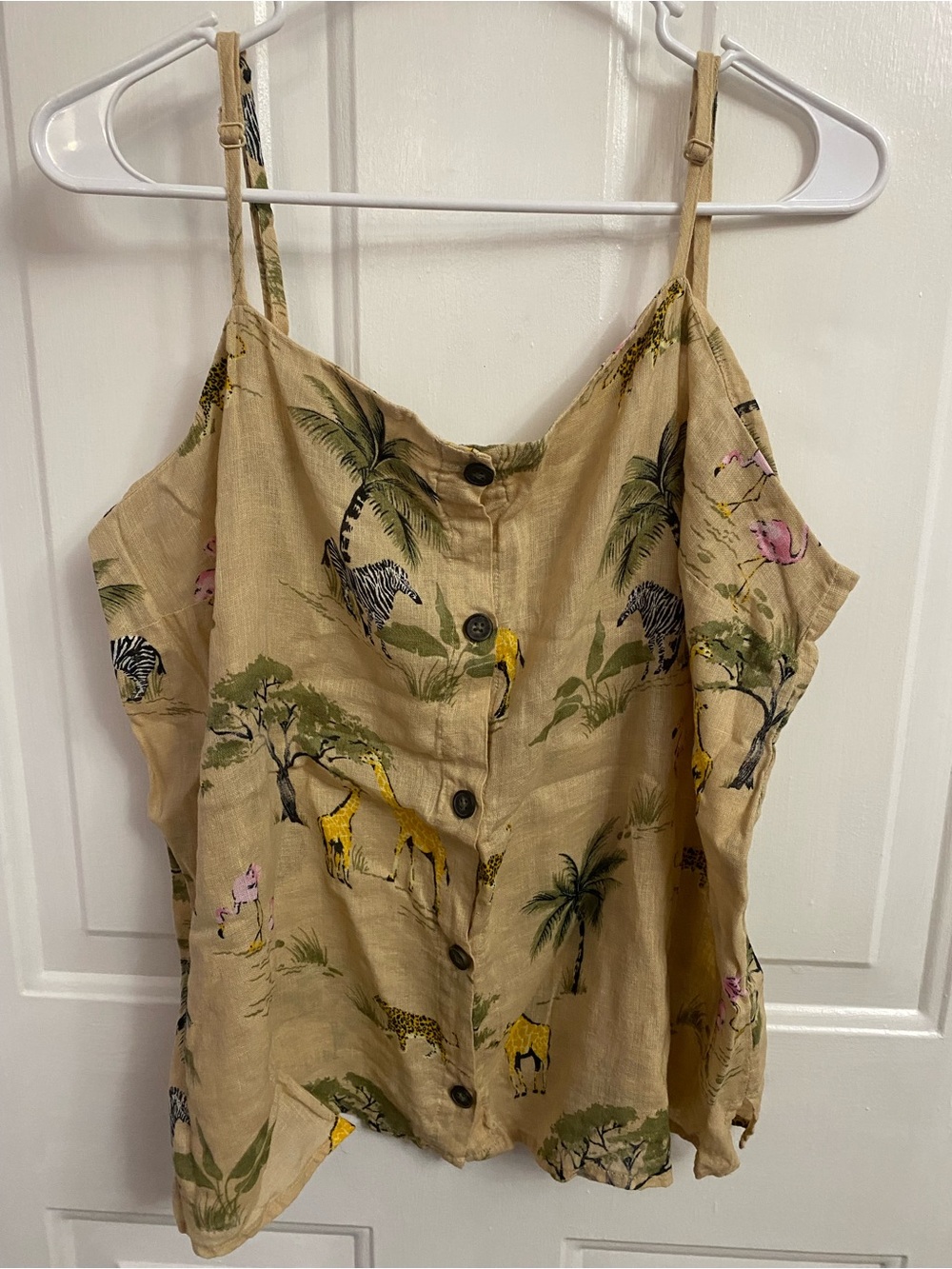 Old Navy Linen/Cotton blend Safari Tank Top, XL women’s